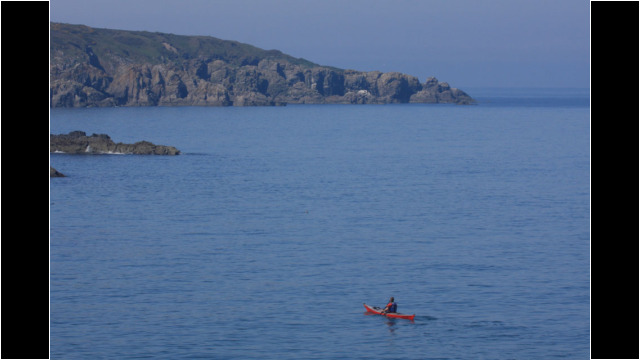 Leaving Portsoy towards Redhythe Sea Kayak Redhythe Point